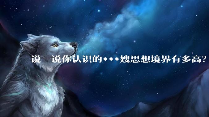 说一说你认识的***嫂思想境界有多高？