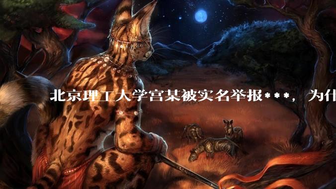 北京理工大学宫某被实名举报***，为什么感觉这么多人似乎站导师这边？