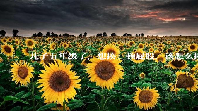 儿子五年级了，想揍一顿屁股，该怎么揍？