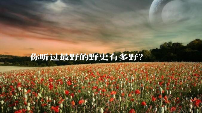 你听过最野的野史有多野？