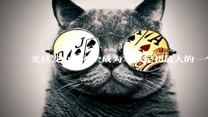 光伏发电会不会成为21世纪初最大的一个***？