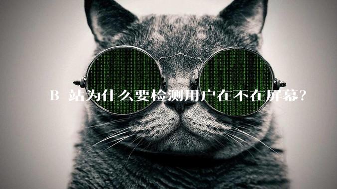 B 站为什么要检测用户在不在屏幕？
