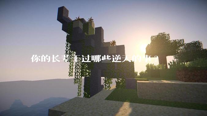 你的长辈干过哪些逆天的事?
